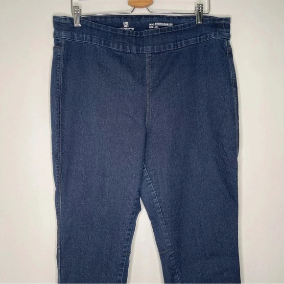Liz Claiborne Stretch Slim Leg Jean Size 2X - Picture 2 of 4
